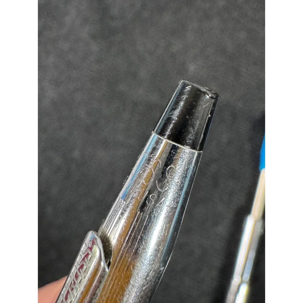 Vintage Cross Century Chrome Ballpoint Pen Made in USA Silver Twist needs refill